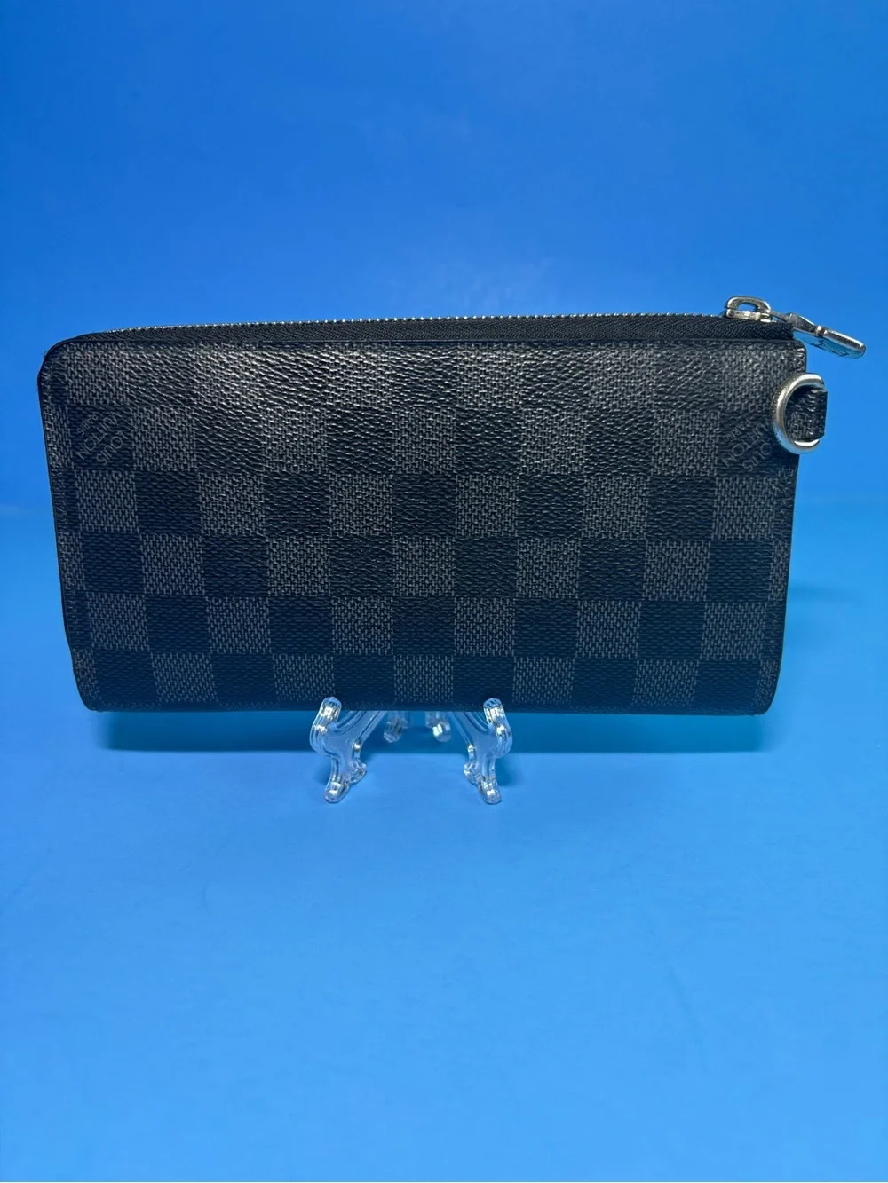 💋 Louis Vuitton Mens Unisex Zippy Dragonne Zippy Wallet  Clutch Damier Graphite